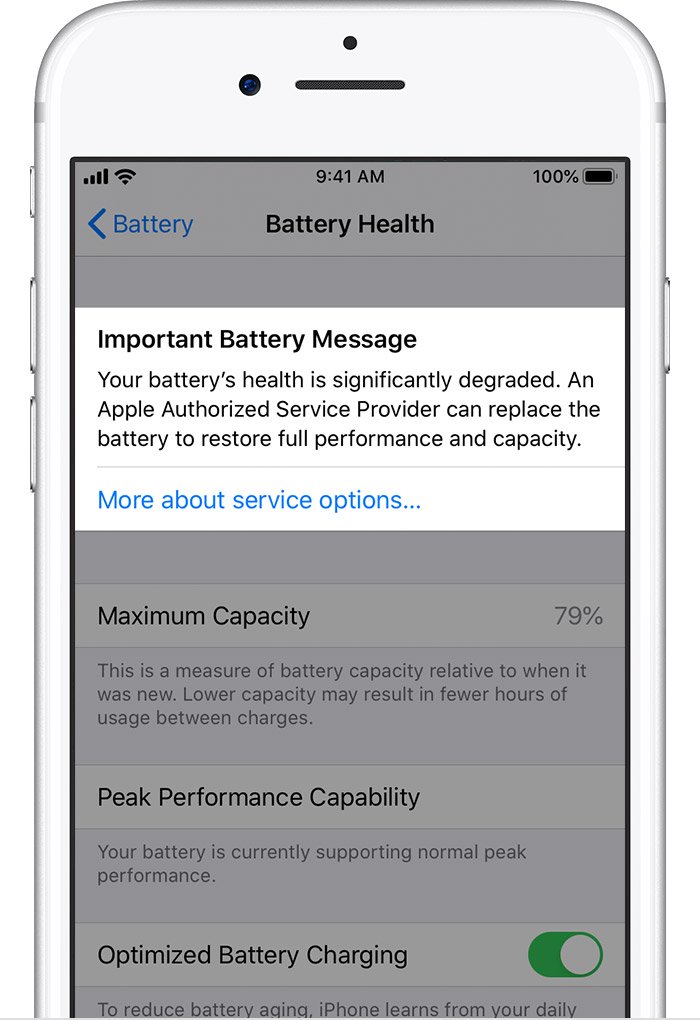 degraded battery