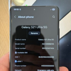 Samsung Galaxy S21 Ultra 128GB – Black – Good Condition – New Genuine Battery - Image 4