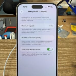 Apple iPhone 14 Pro Max 128GB – Gold – Good Condition – Light Scratches to Screen – 100% Battery Health – Unlocked - Image 5